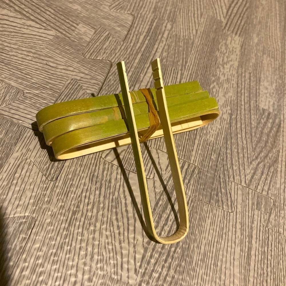 Set Of 2 Reusable Bamboo Incense Tongs - Wooden Toaster Tongs